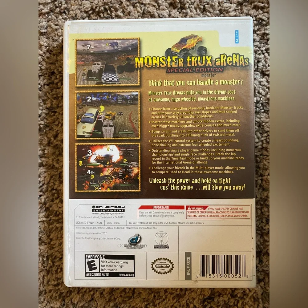 Wii Monster Truck Arena Special Edition